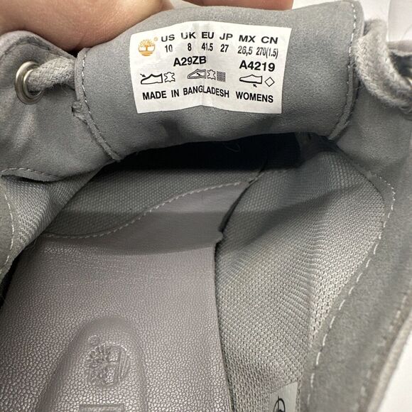 TIMBERLAND ReBOTL WOMEN'S LONDON SQUARE OXFORD GREY SIZE 10 Excellent Used - Picture 13 of 16